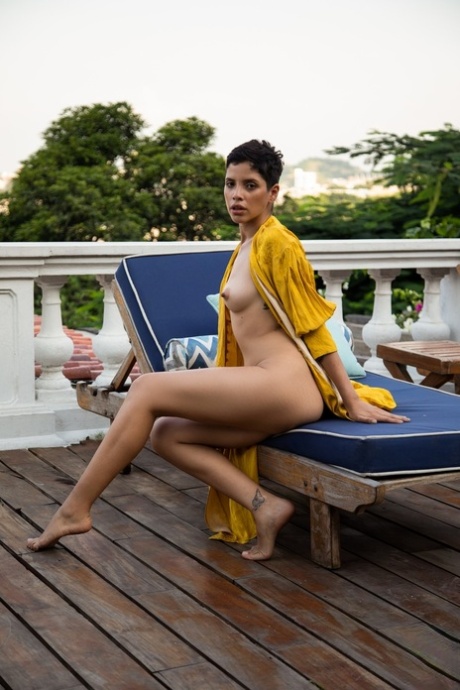 short hair baddie hot naked image